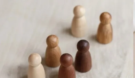 Figuras de madera usadas en terapia sistémica